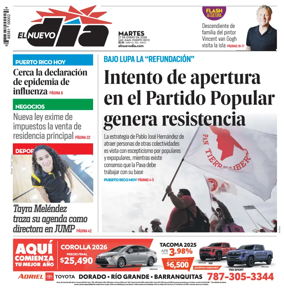Cover of El Nuevo Dia
