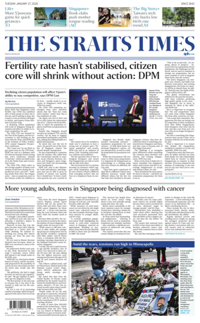 Cover of The Straits Times