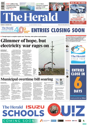 Cover of The Herald (South Africa)