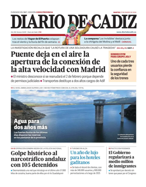 Cover of Diario de Cadiz