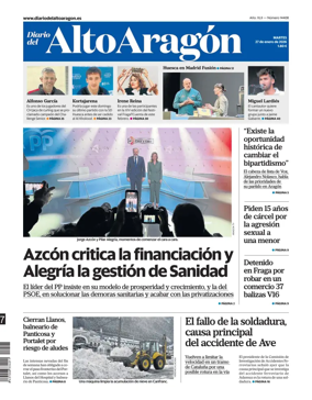 Cover of Diario del Alto Aragon