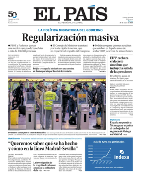 Cover of EL PAIS