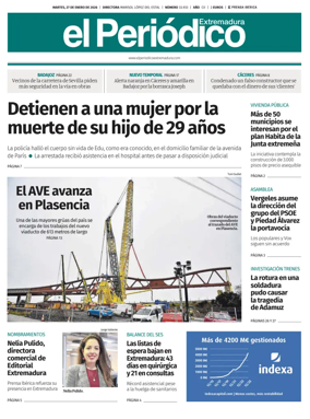 Cover of El Periodico Extremadura
