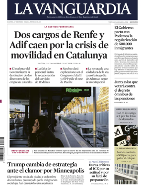 Cover of La Vanguardia (1st Edition)