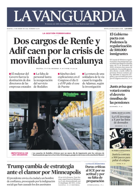 Cover of La Vanguardia