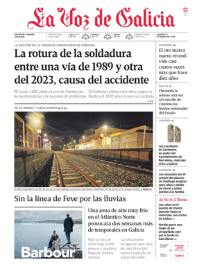 Cover of La Voz de Galicia (Viveiro)