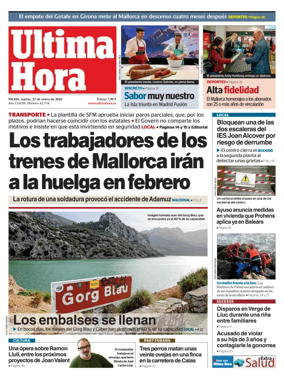 Cover of Ultima Hora
