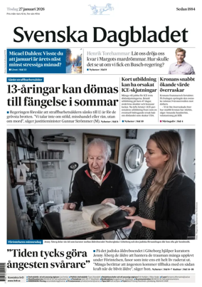 Cover of Svenska Dagbladet