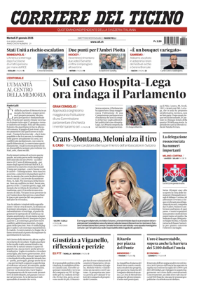 Cover of Corriere del Ticino