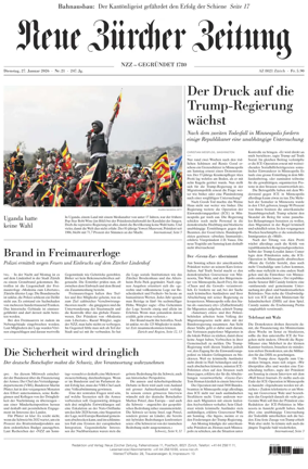 Cover of Neue Zurcher Zeitung