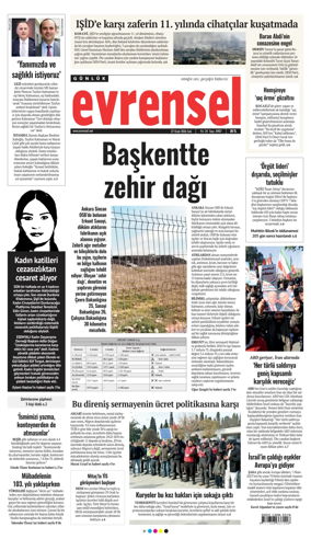 Cover of Evrensel Gazetesi