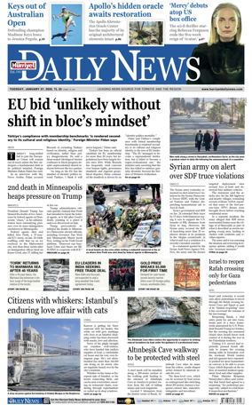 Cover of Hurriyet Daily News & Economic Review