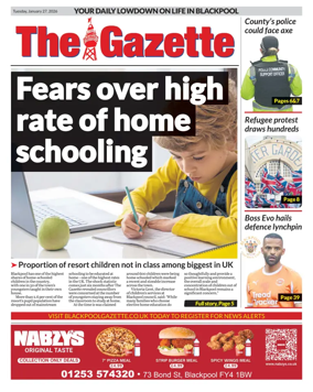 Cover of Blackpool Gazette