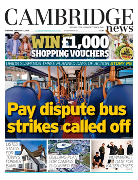 Cover of Cambridge News