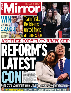 Cover of Daily Mirror