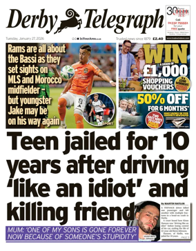 Cover of Derby Telegraph