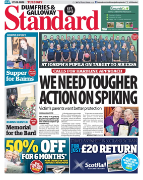 Cover of Dumfries & Galloway Standard