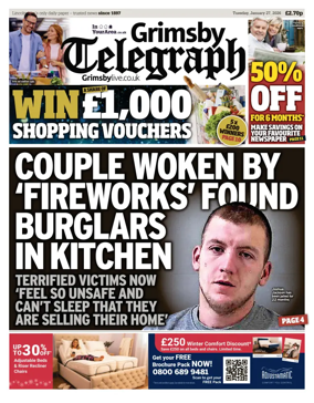 Cover of Grimsby Telegraph