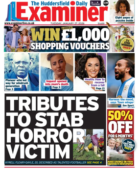 Cover of Huddersfield Daily Examiner