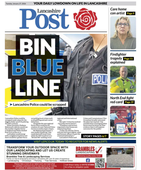 Cover of Lancashire Evening Post