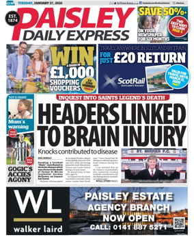 Cover of Paisley Daily Express