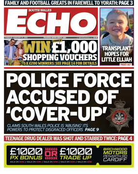 Cover of South Wales Echo