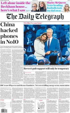 Cover of The Daily Telegraph