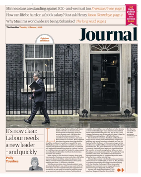 Cover of The Guardian e-paper Journal