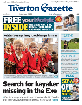 Cover of The Tiverton Gazette