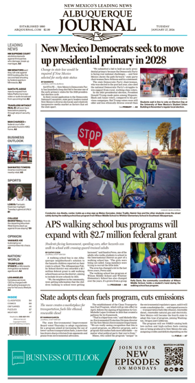 Cover of Albuquerque Journal
