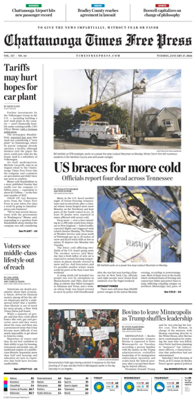 Cover of Chattanooga Times Free Press