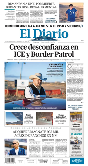 Cover of El Diario de El Paso