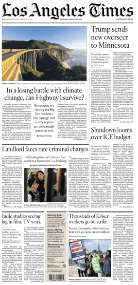 Cover of Los Angeles Times