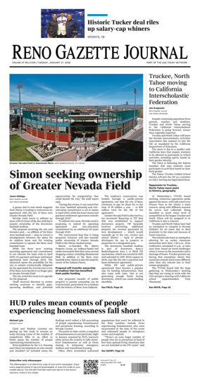 Cover of Reno Gazette Journal
