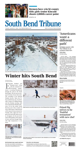 Cover of South Bend Tribune