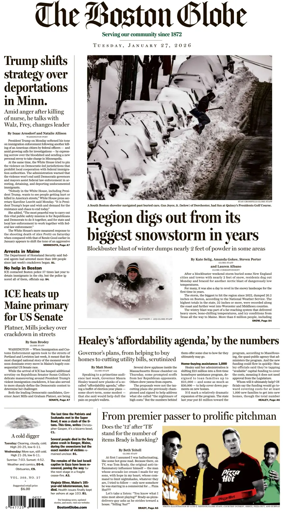 Cover of The Boston Globe
