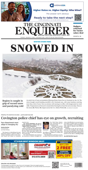 Cover of The Cincinnati Enquirer