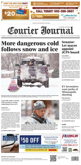 Cover of The Courier-Journal (Louisville)