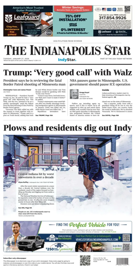 Cover of The Indianapolis Star