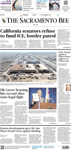 Cover of The Sacramento Bee