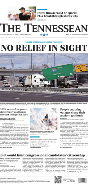 Cover of The Tennessean