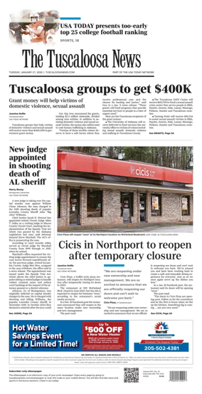 Cover of The Tuscaloosa News