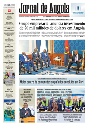 Cover of Jornal de Angola