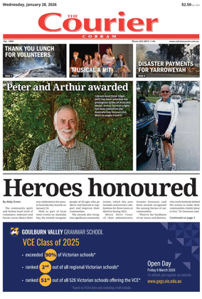 Cover of The Cobram Courier