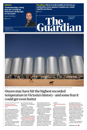 Cover of The Guardian Australia