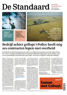 Cover of De Standaard