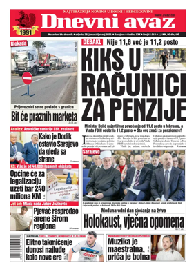 Cover of Dnevni avaz