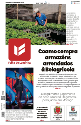Cover of Folha de Londrina