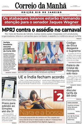 Cover of Jornal Correio da Manha