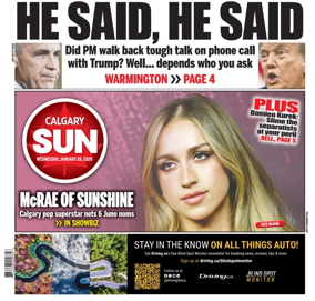 Cover of Calgary Sun
